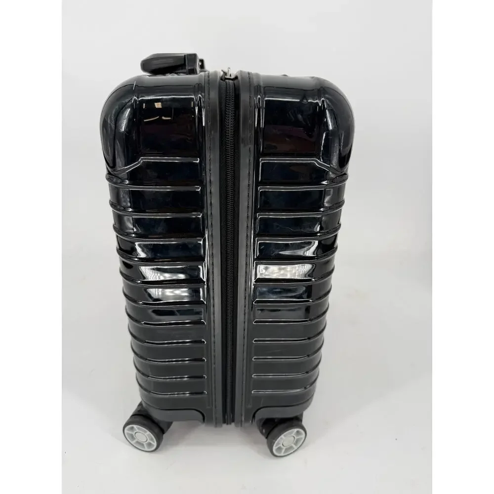 Rimowa Black Gloss Polycarbonate Compact Carry On Salsa Suitcase Luggage